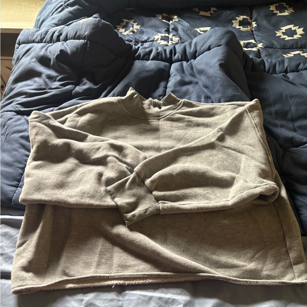 Heritage terry mockneck sweatshirt